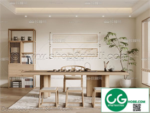 Tea Room 02 3D Model